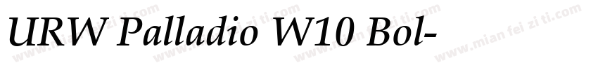 URW Palladio W10 Bol字体转换